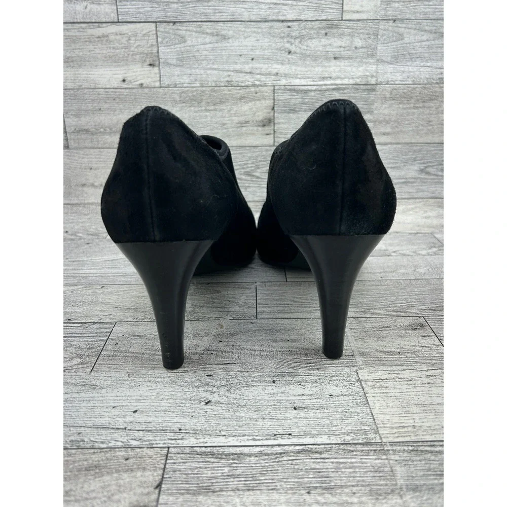 ECCO Shape 75 Black Suede‎ Pointed Toe Ankle Boots Women Sz EU 40 US 9-9.5